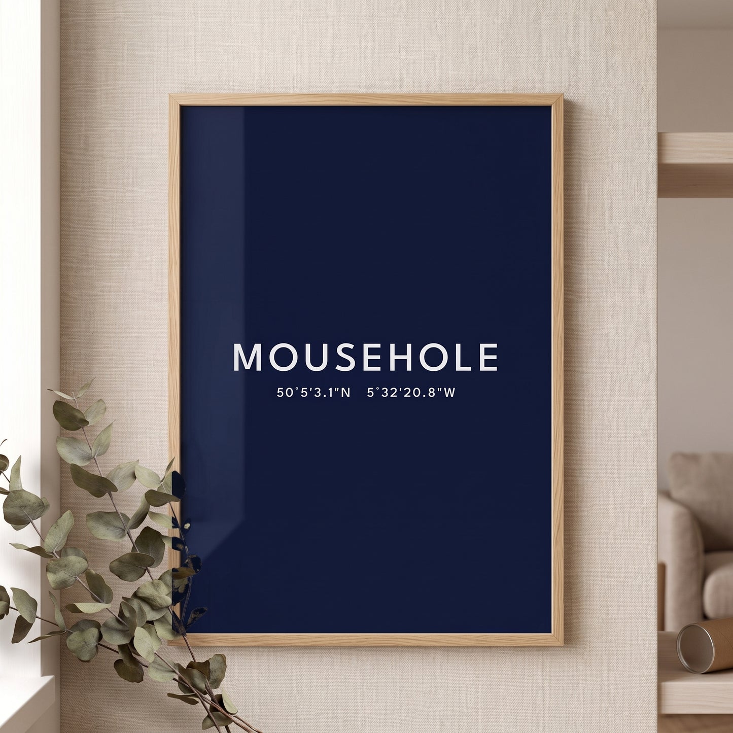 Mousehole — Coordinates Print