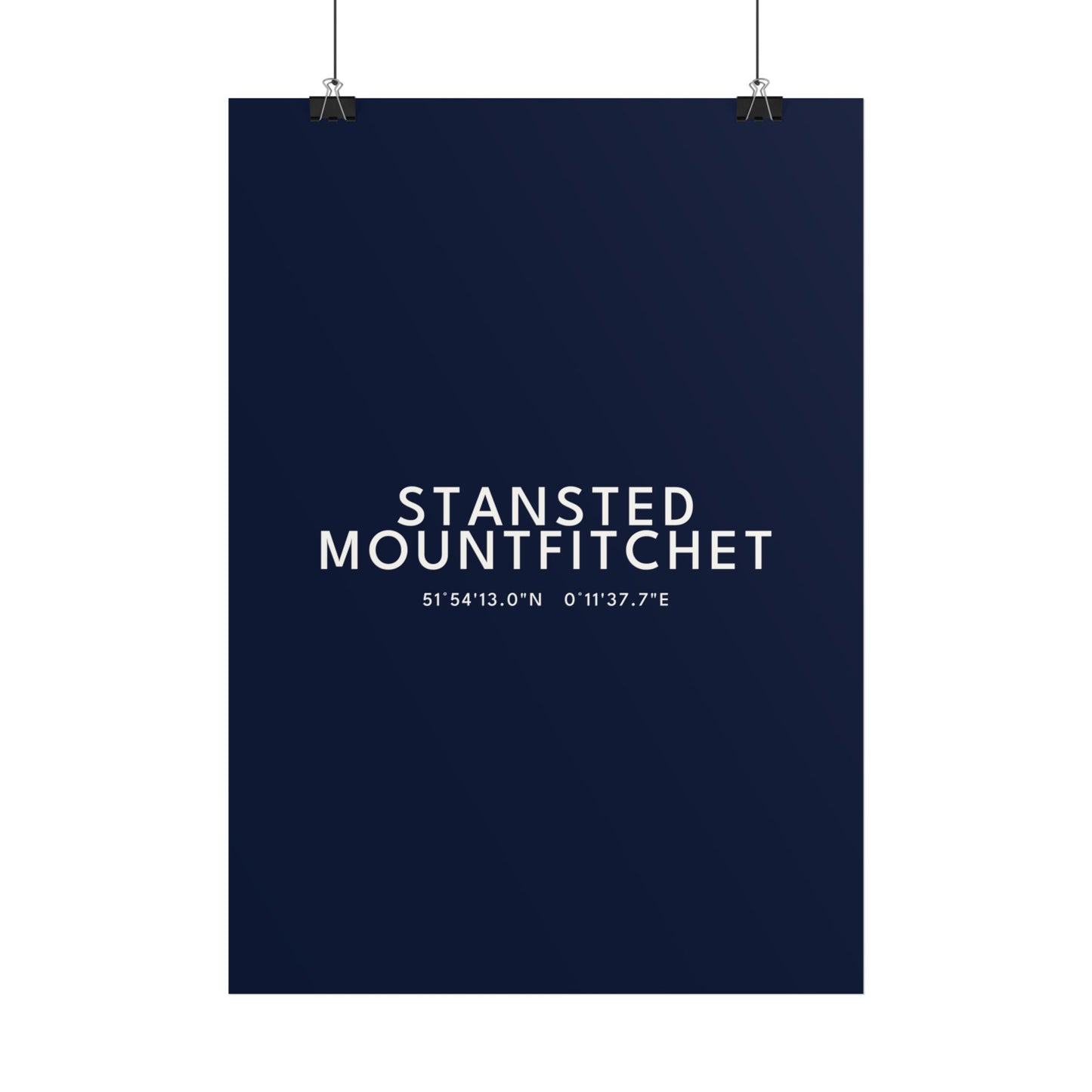 STANSTED MOUNTFITCHET — Coordinates Print