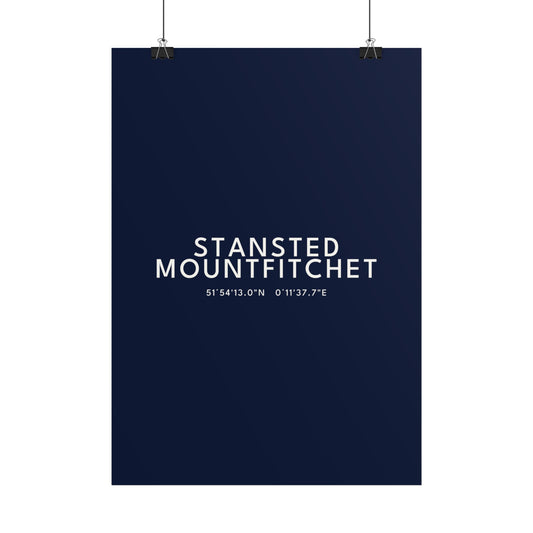 Stansted Mountfitchet — Coordinates Print
