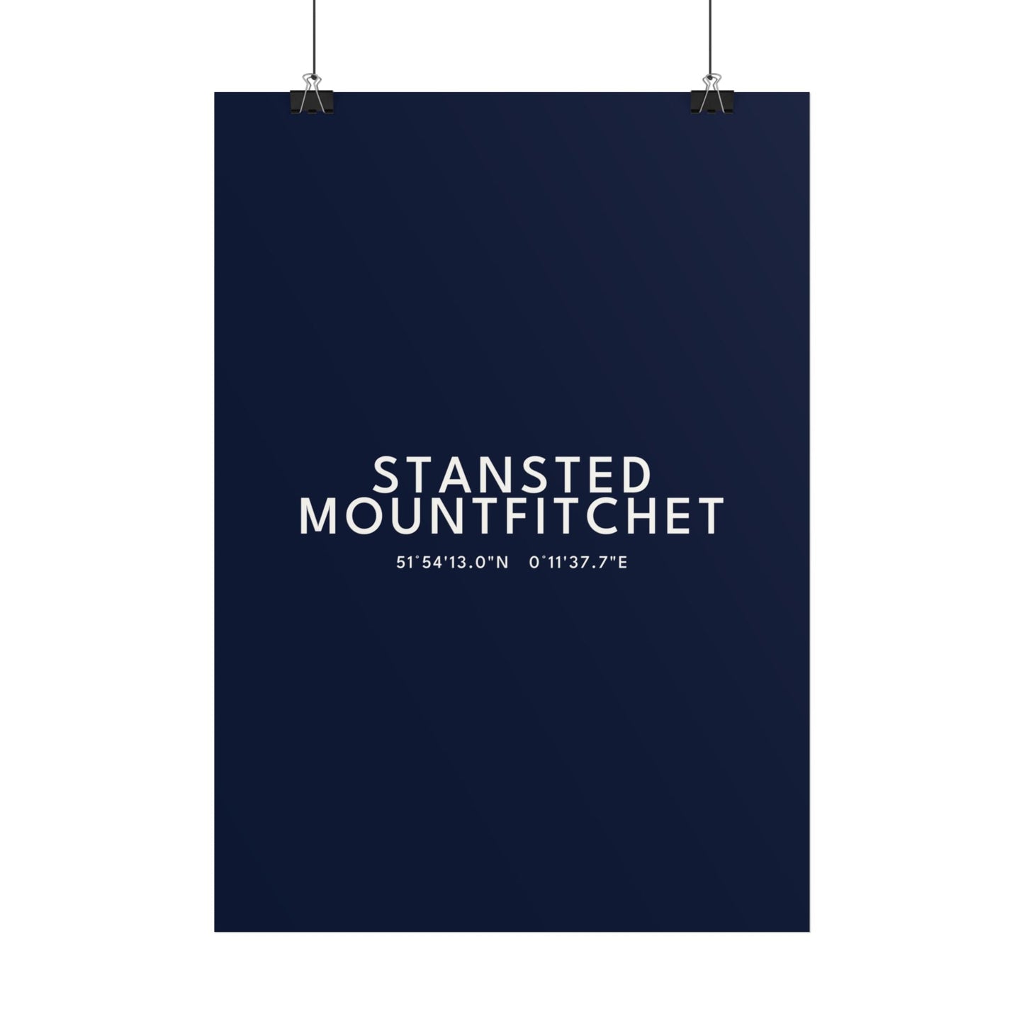 Stansted Mountfitchet — Coordinates Print