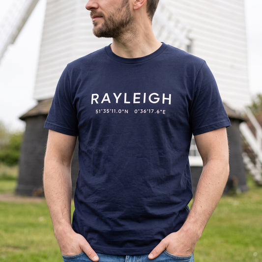 Rayleigh — Coordinates Navy Tee