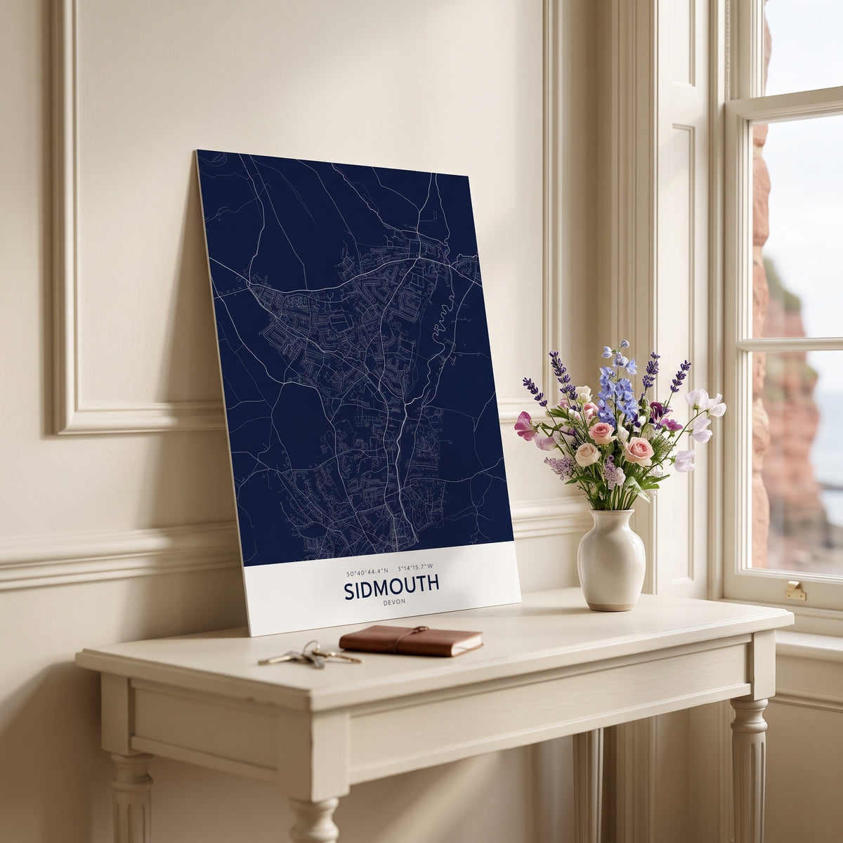 Your Town Merch — Sidmouth Map Print lifestyle