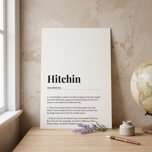 Hitchin — Dictionary Print