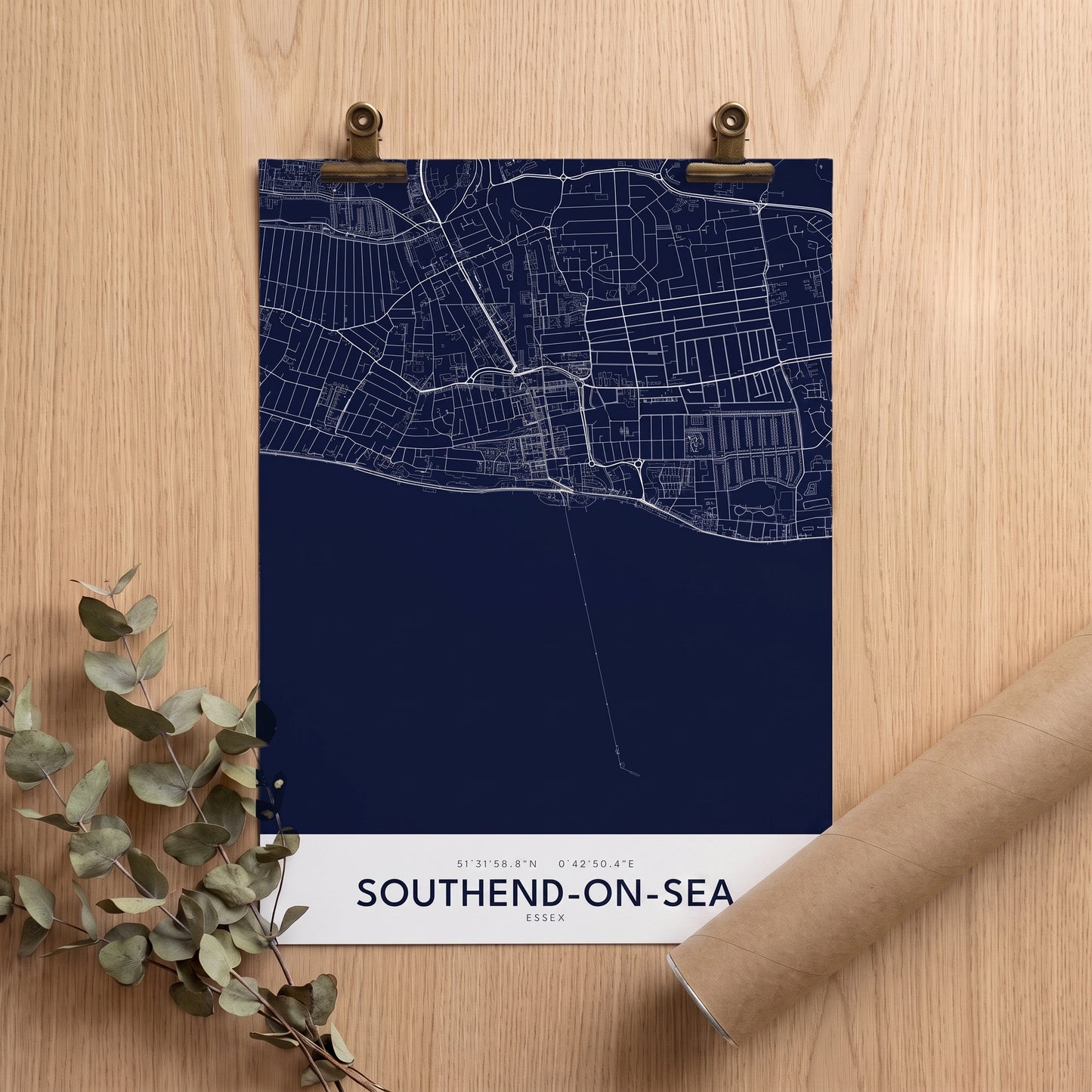 Southend-on-Sea — Map Print