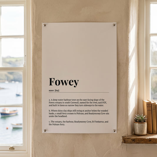 Fowey — Dictionary Print