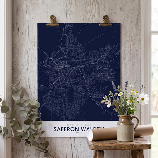 Saffron Walden — Map Print