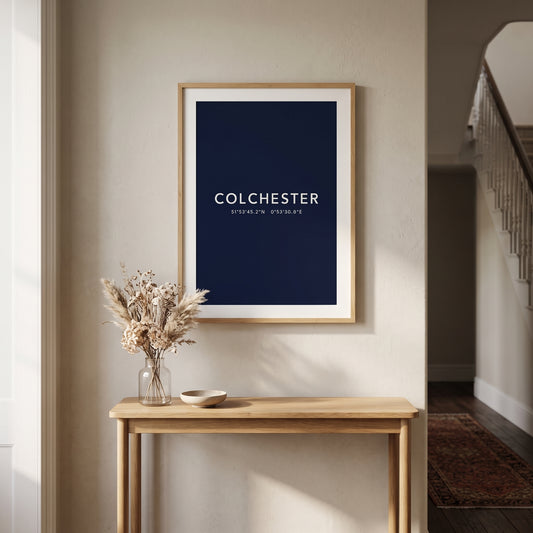 Colchester coordinates print lifestyle — Your Town Merch