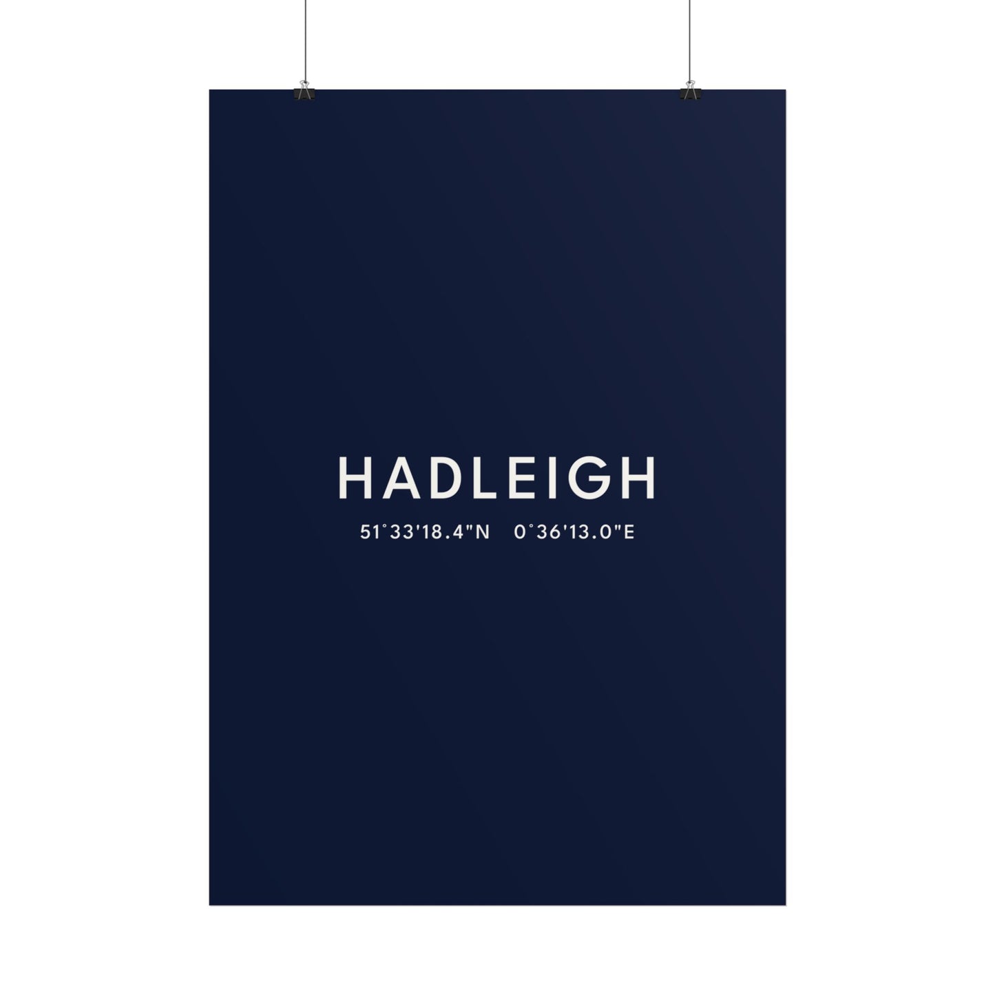 HADLEIGH — Coordinates Print