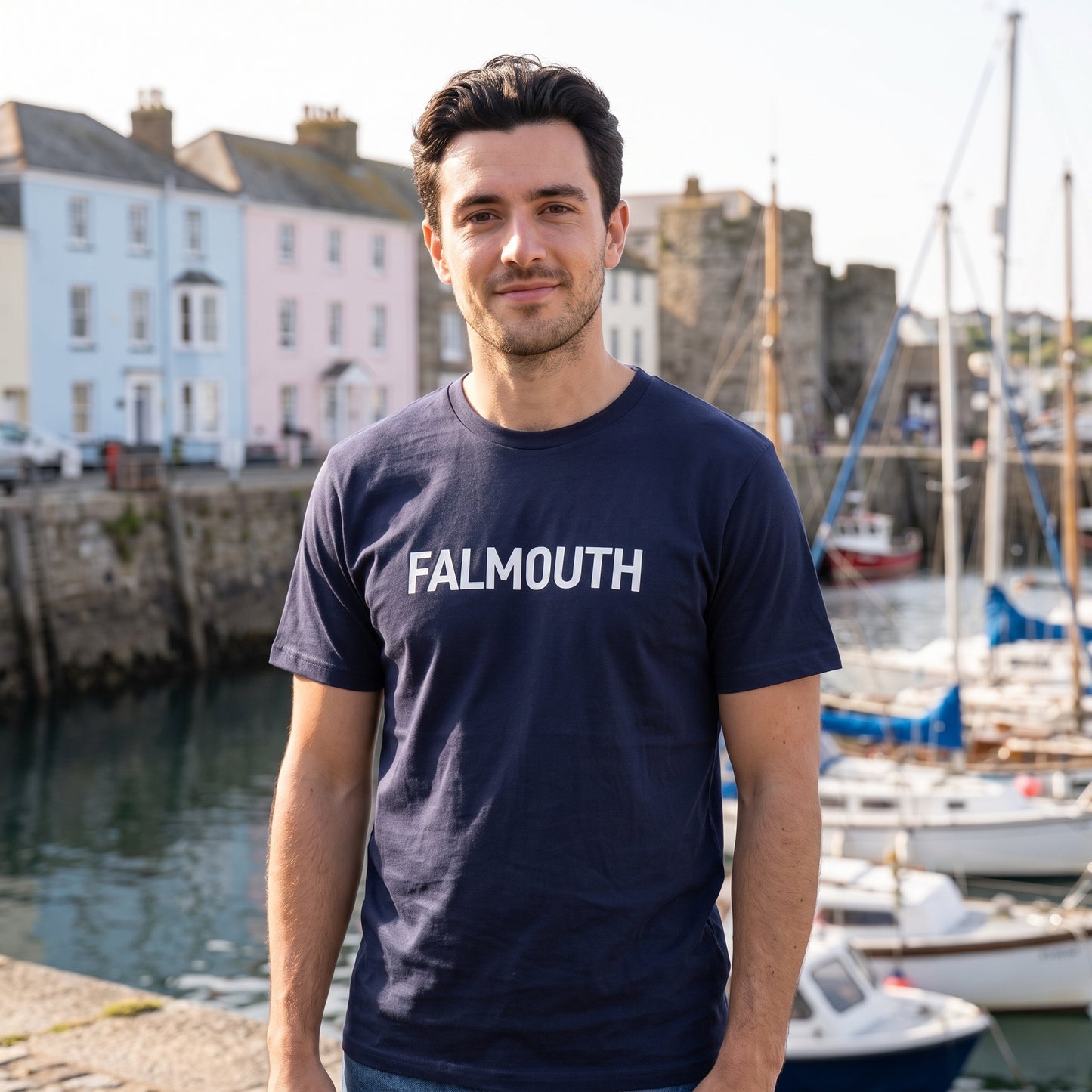 Falmouth — Navy Tee