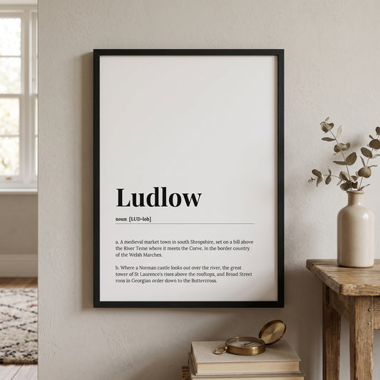 Ludlow — Dictionary Print