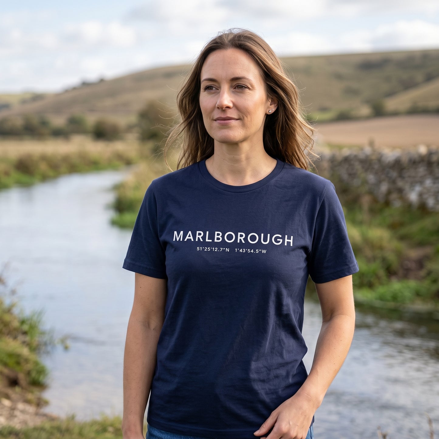 Marlborough — Coordinates Navy Tee