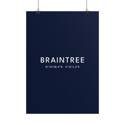 Braintree — Coordinates Print