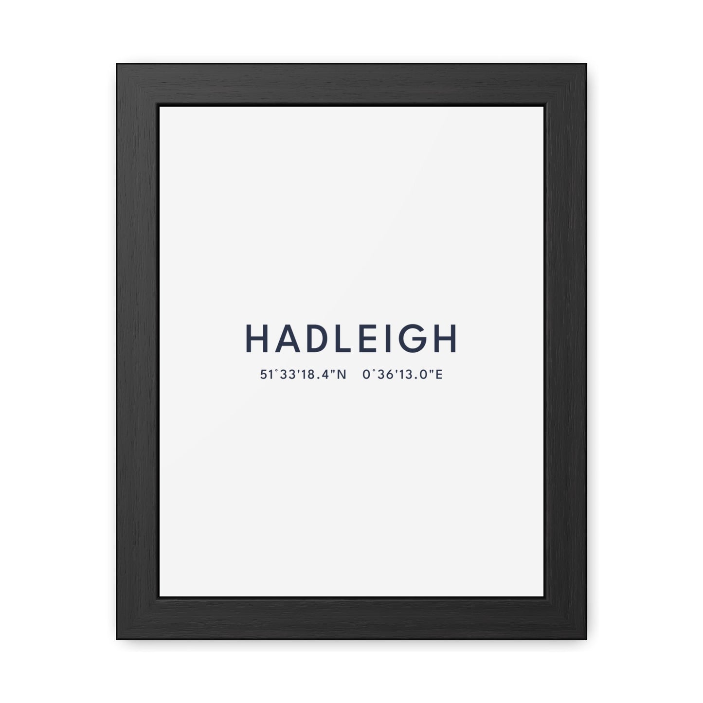 Hadleigh — Framed Coordinates Print