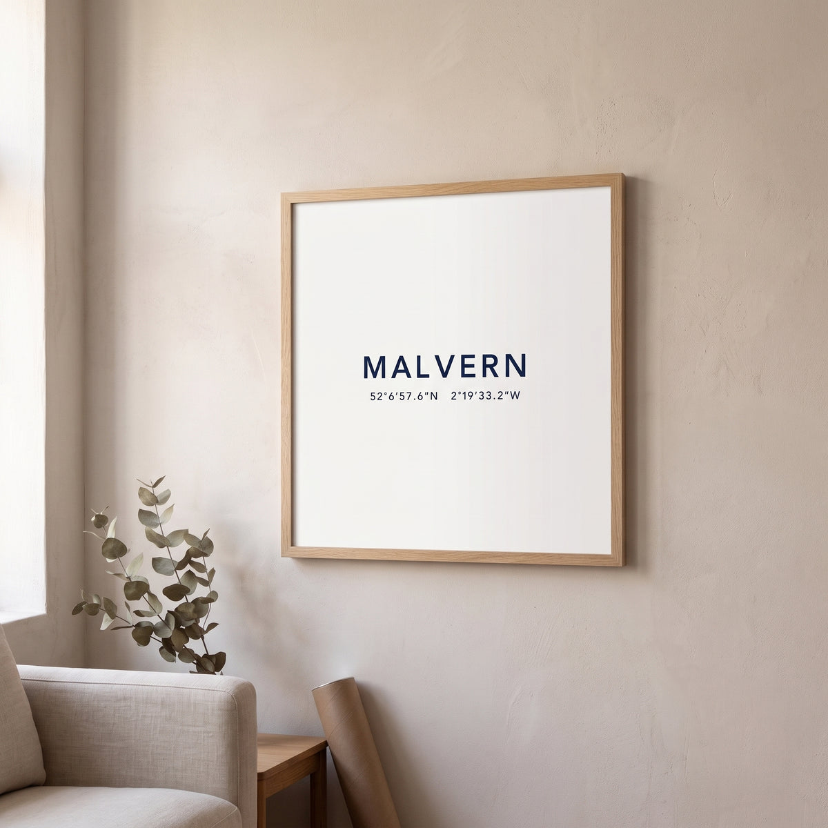Malvern — Coordinates Print (White)