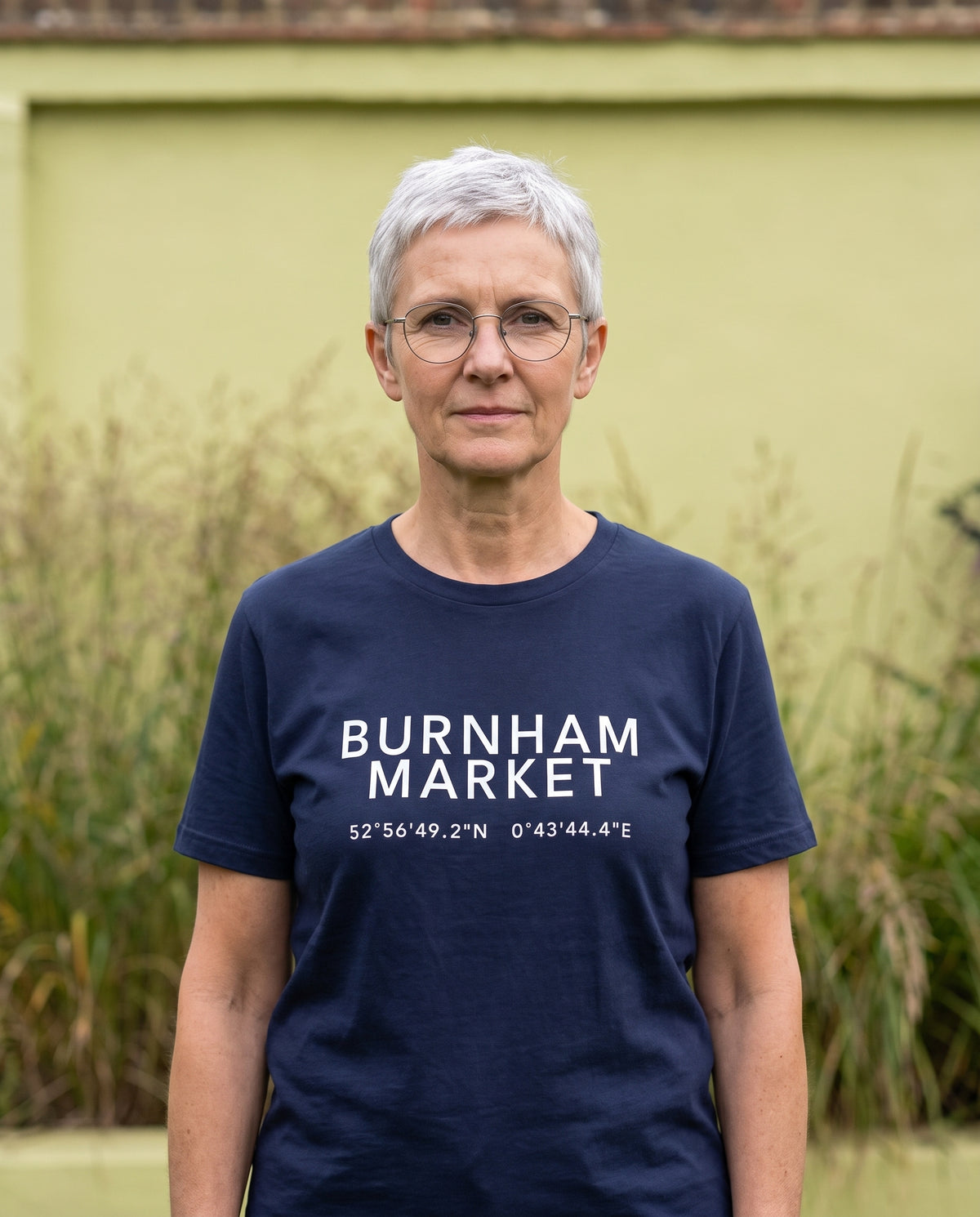 Your Town Merch — Burnham Market Coordinates Navy Tee lifestyle