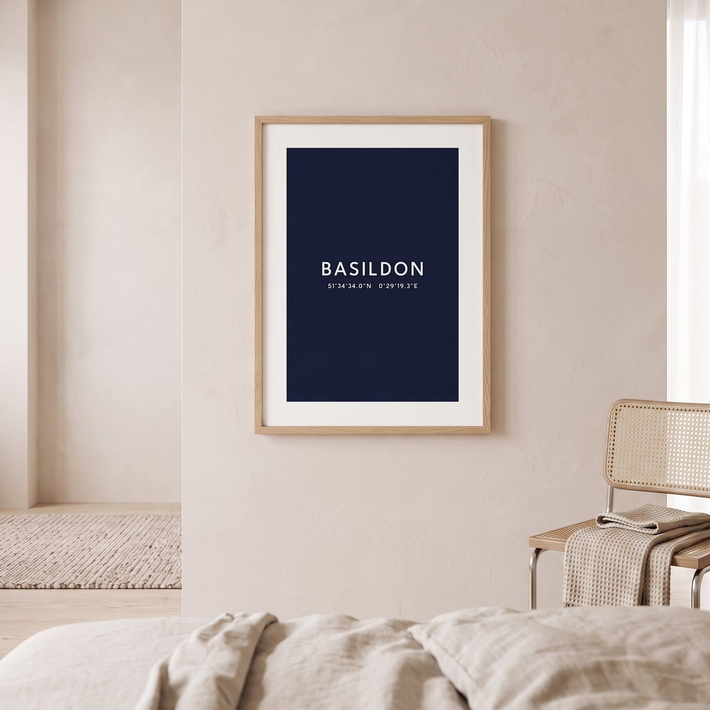 Your Town Merch — Basildon — Coordinates Print