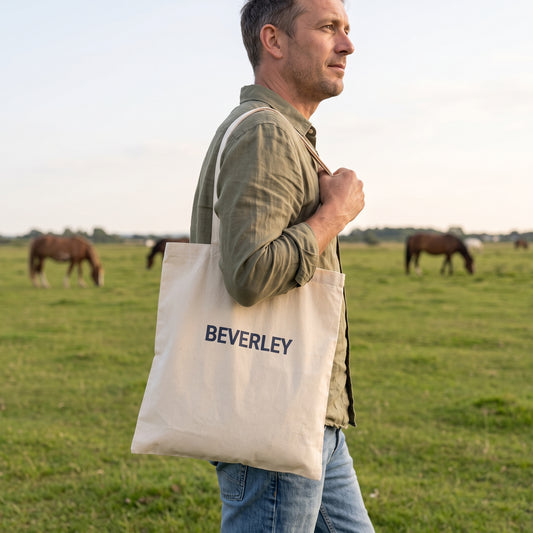 Your Town Merch — Beverley Natural Tote lifestyle