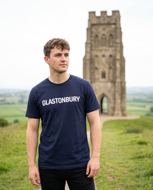 Glastonbury — Navy Tee