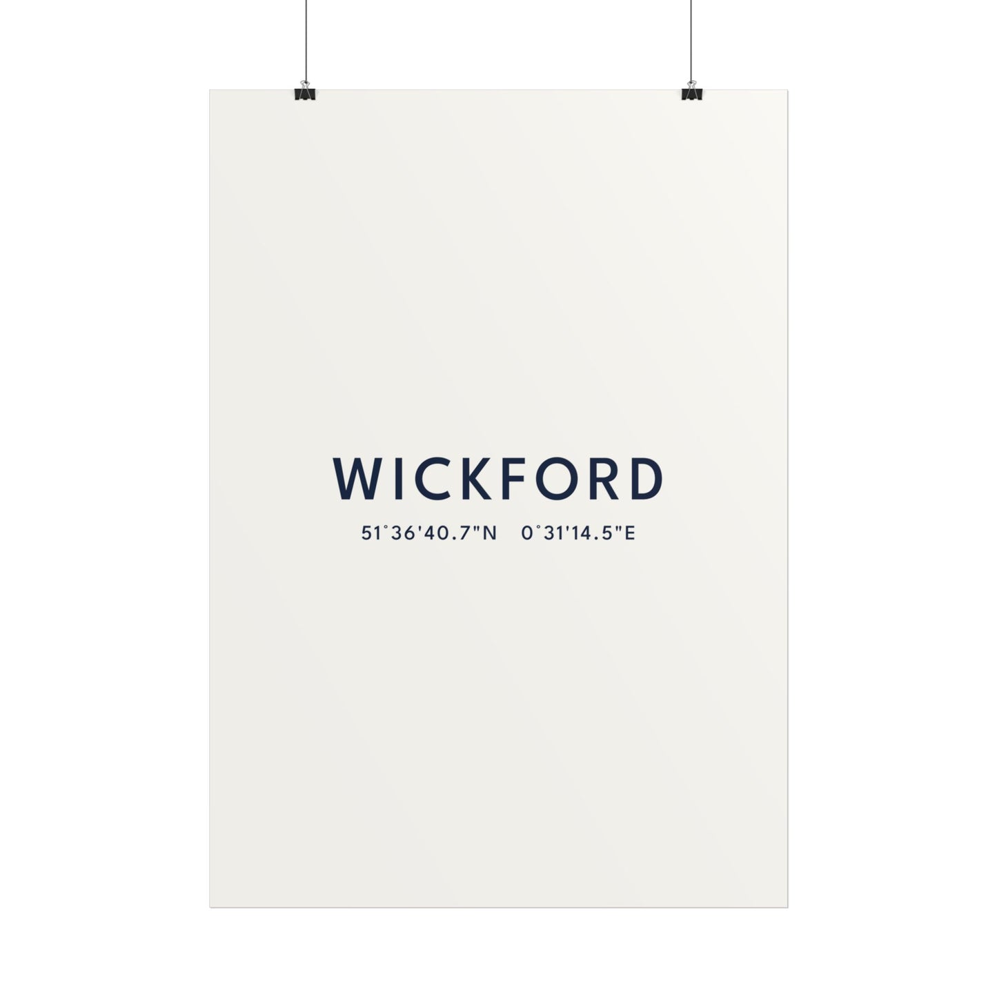 Wickford — Coordinates Print (White)