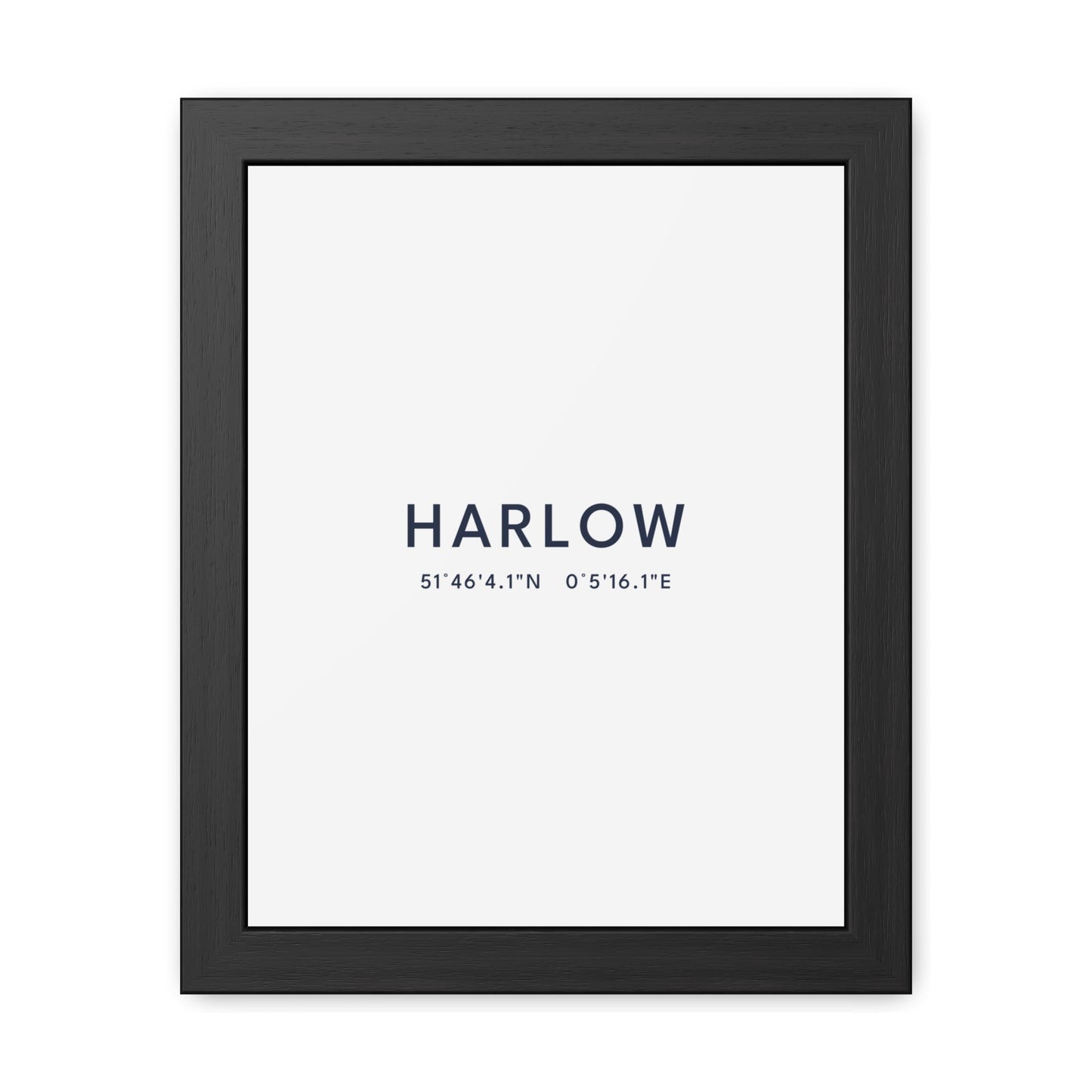 Harlow — Framed Coordinates Print