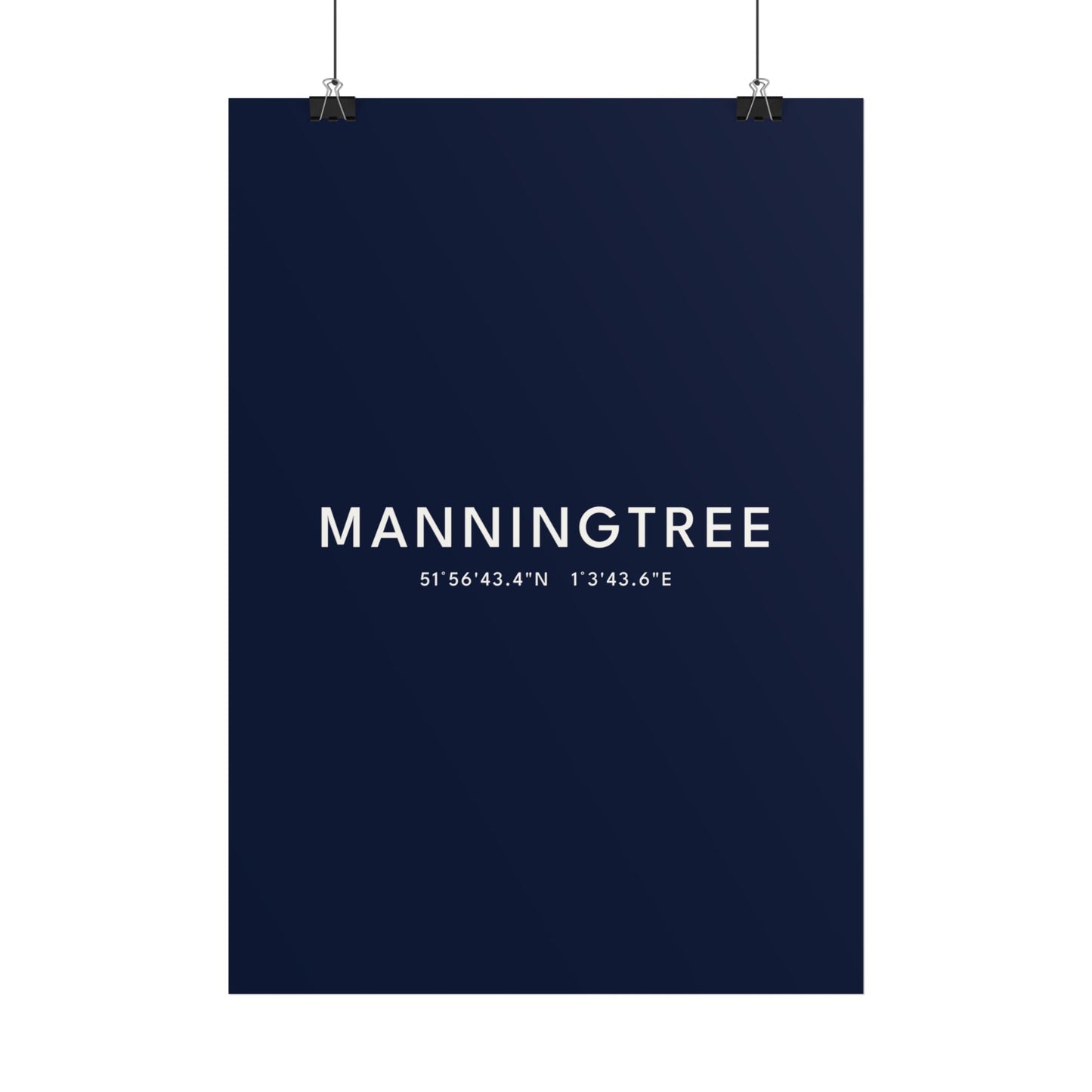 Manningtree — Coordinates Print