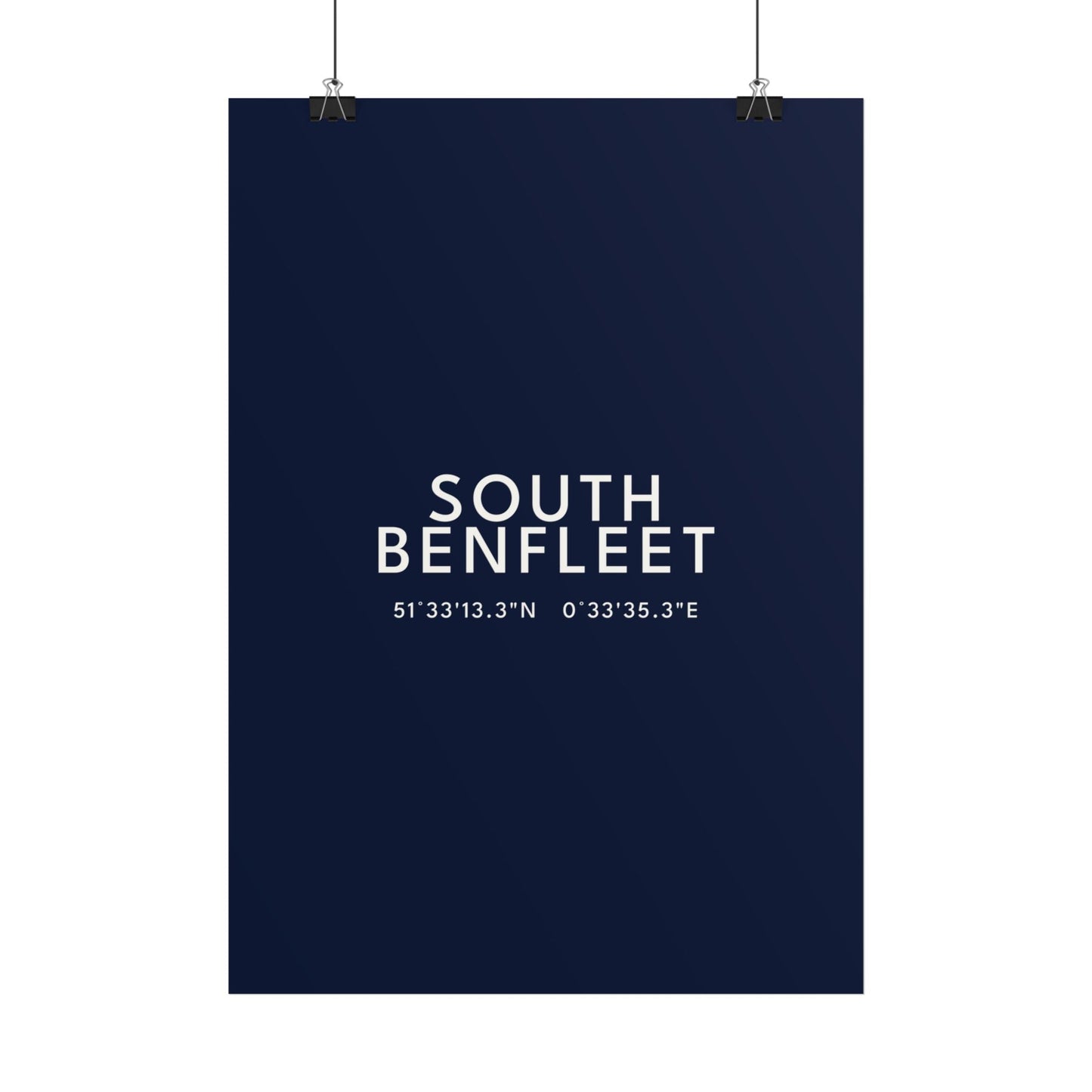 South Benfleet — Coordinates Print