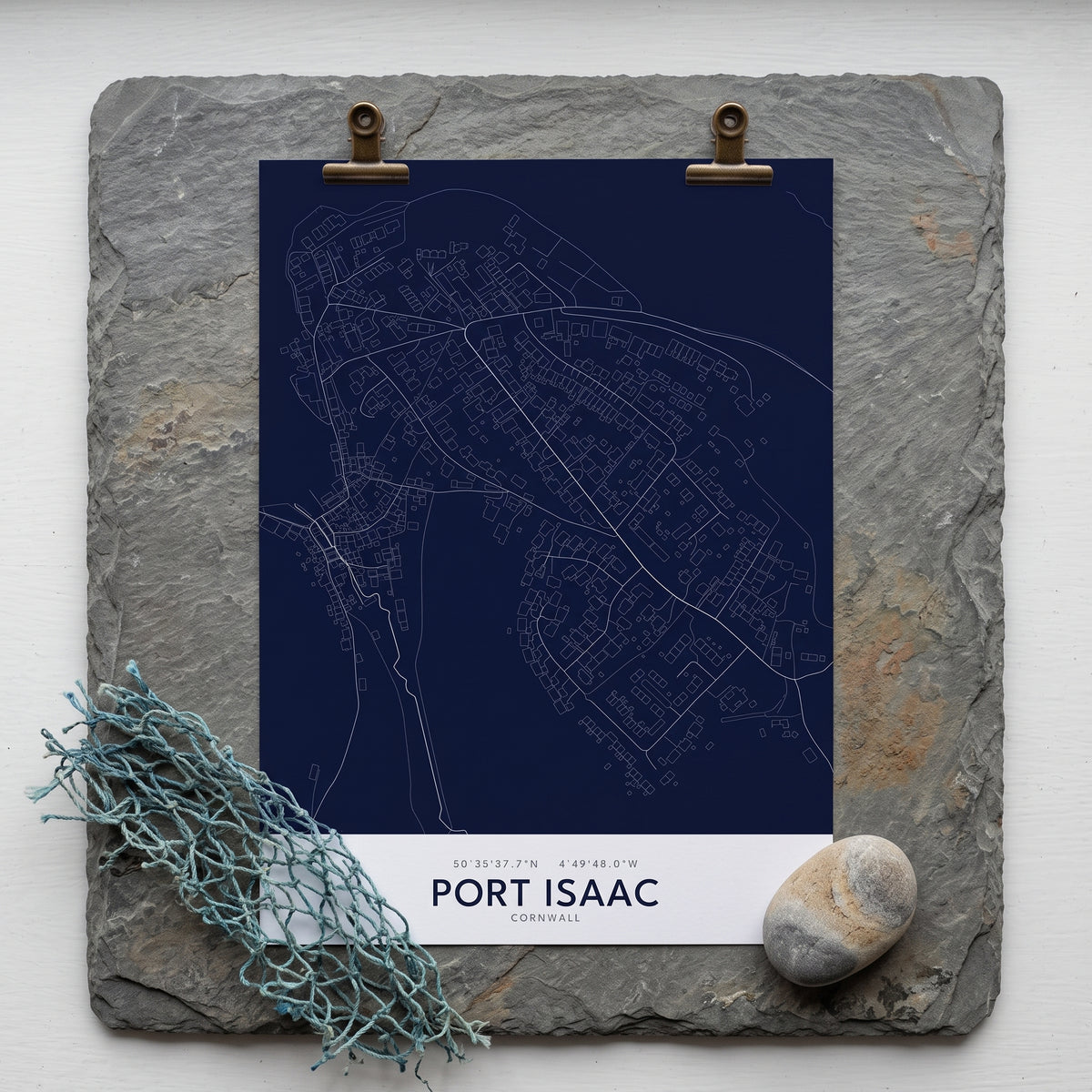 Your Town Merch — Port Isaac Map Print lifestyle