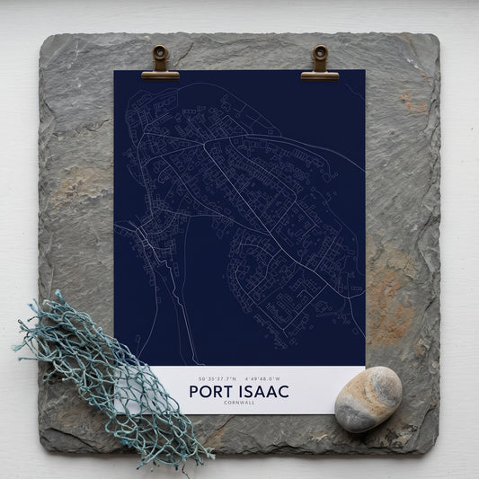 Port Isaac — Map Print