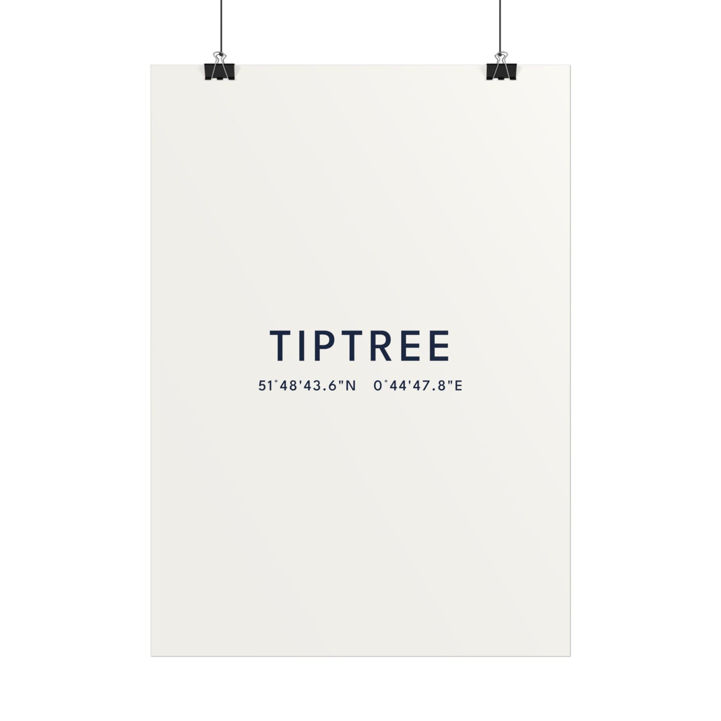 Tiptree — Coordinates Print (White)