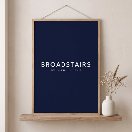 Broadstairs — Coordinates Print