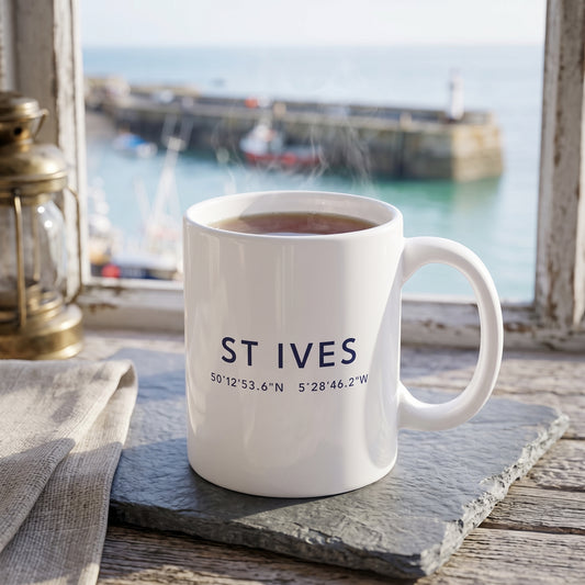St Ives — Coordinates Ceramic Mug