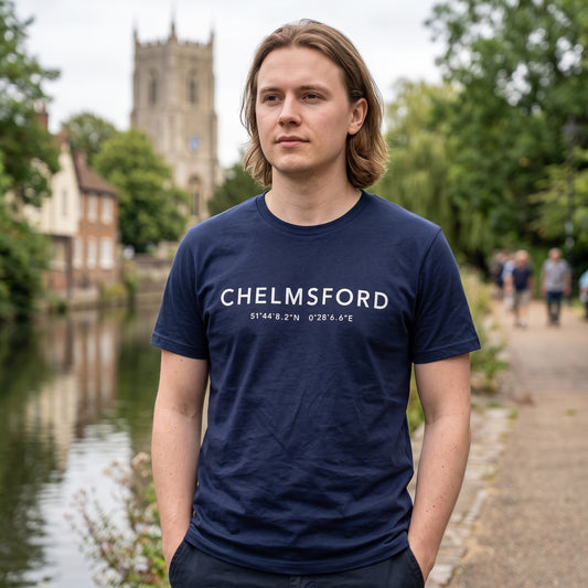 Chelmsford — Coordinates Navy Tee