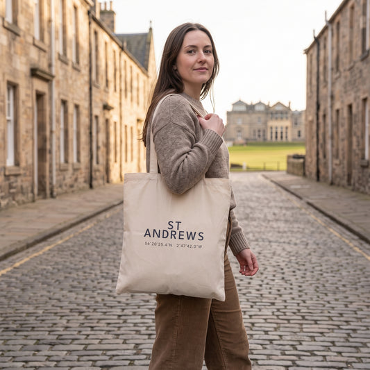 St Andrews — Coordinates Natural Tote