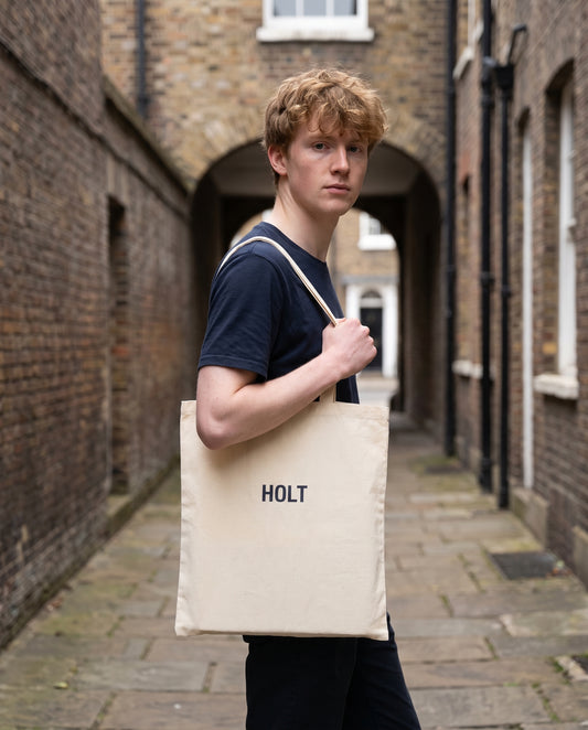 Your Town Merch — Holt Natural Tote lifestyle