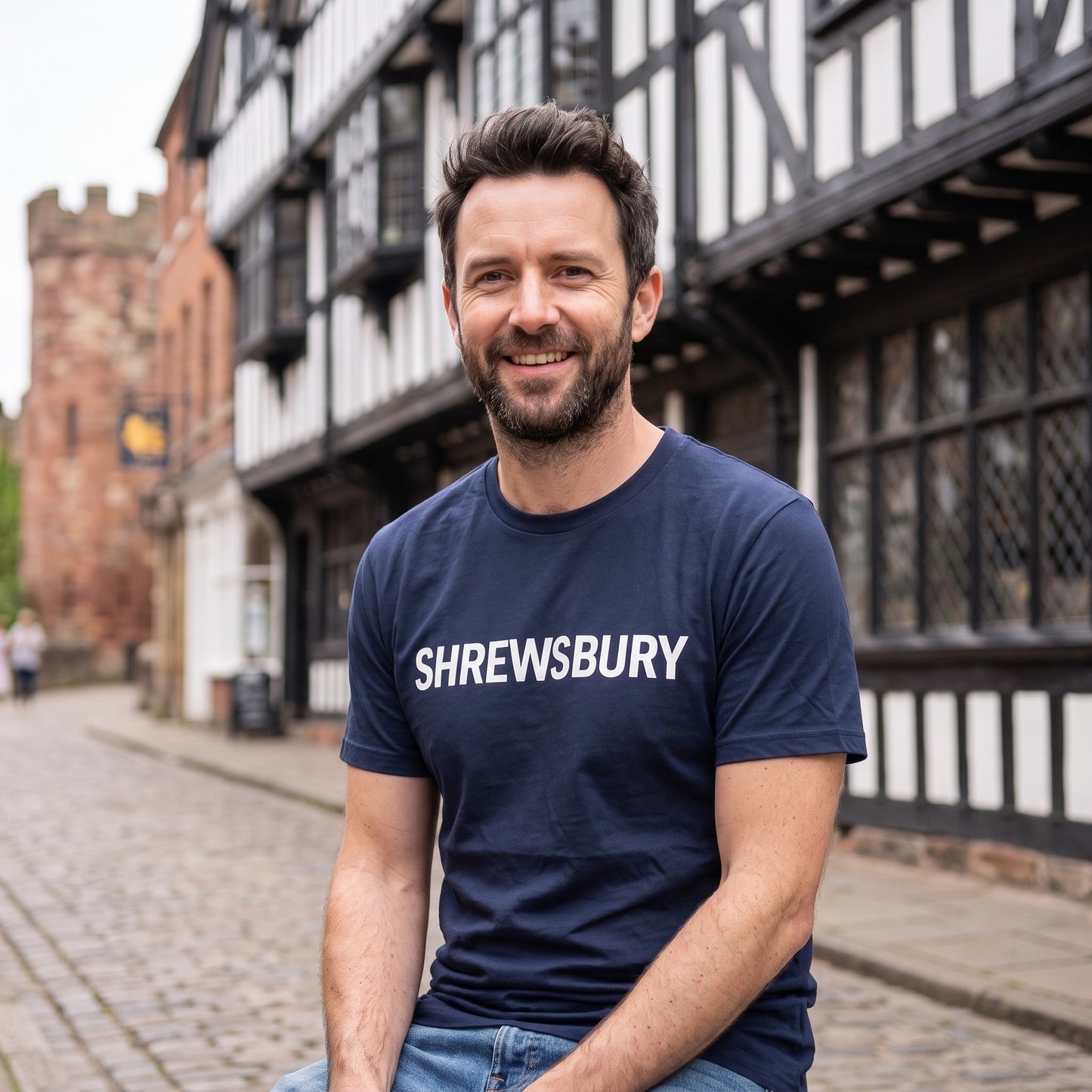 Shrewsbury — Navy Tee