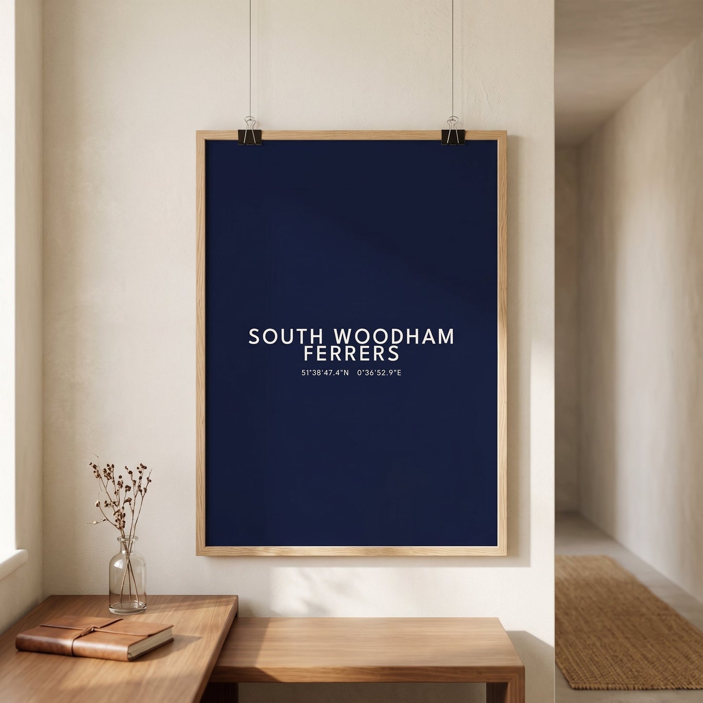 South Woodham Ferrers — Coordinates Print