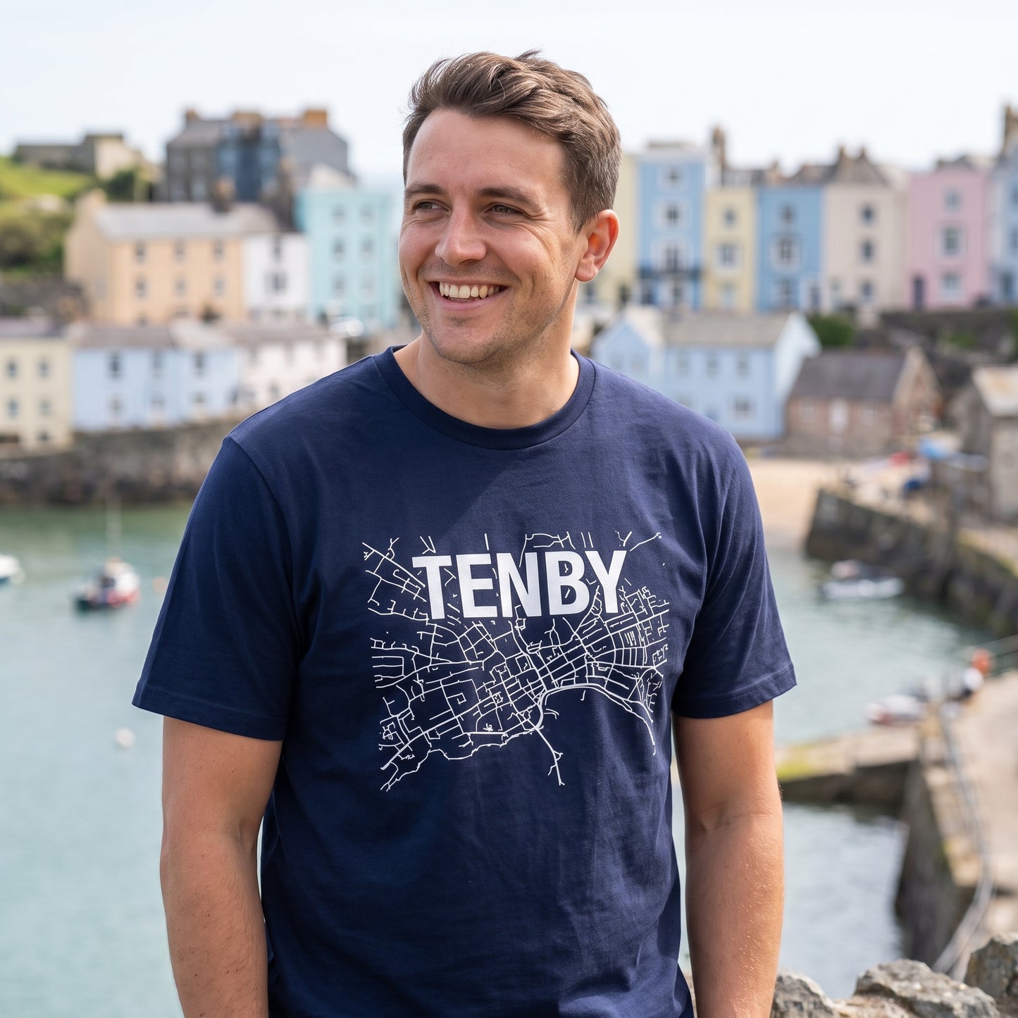 Tenby — Navy Tee