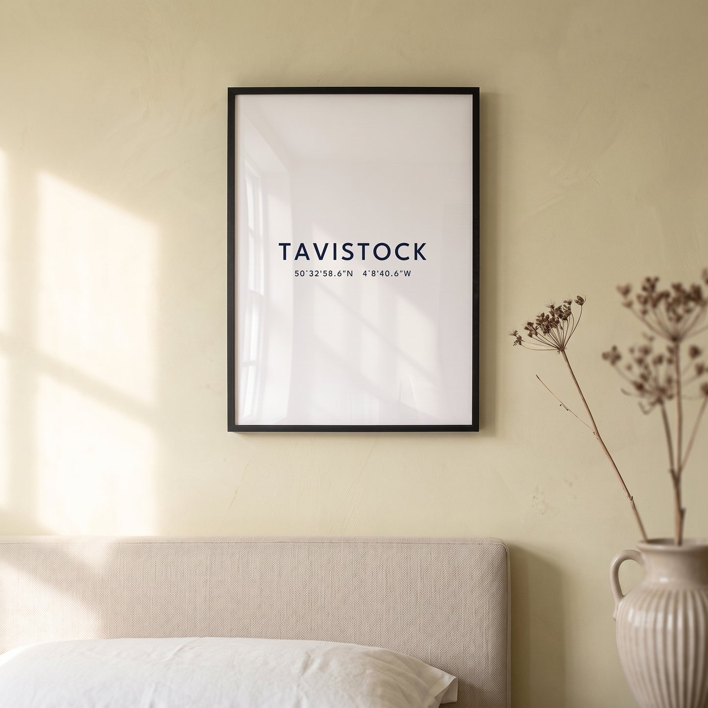 Tavistock — Framed Coordinates Print
