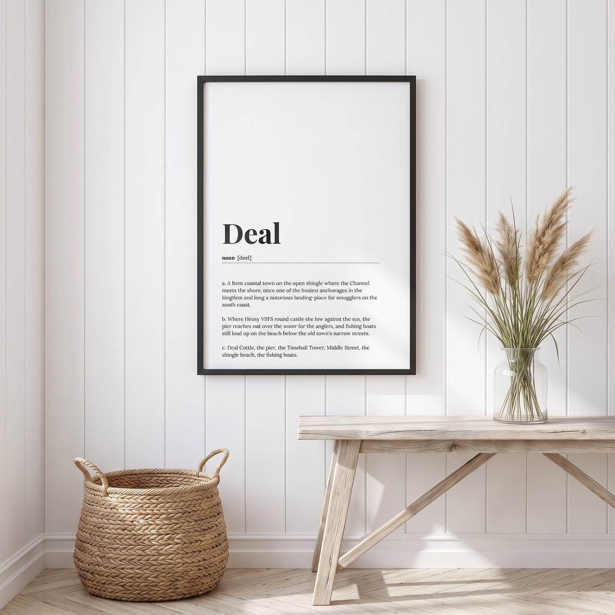 Your Town Merch — Deal Framed Dictionary Print lifestyle