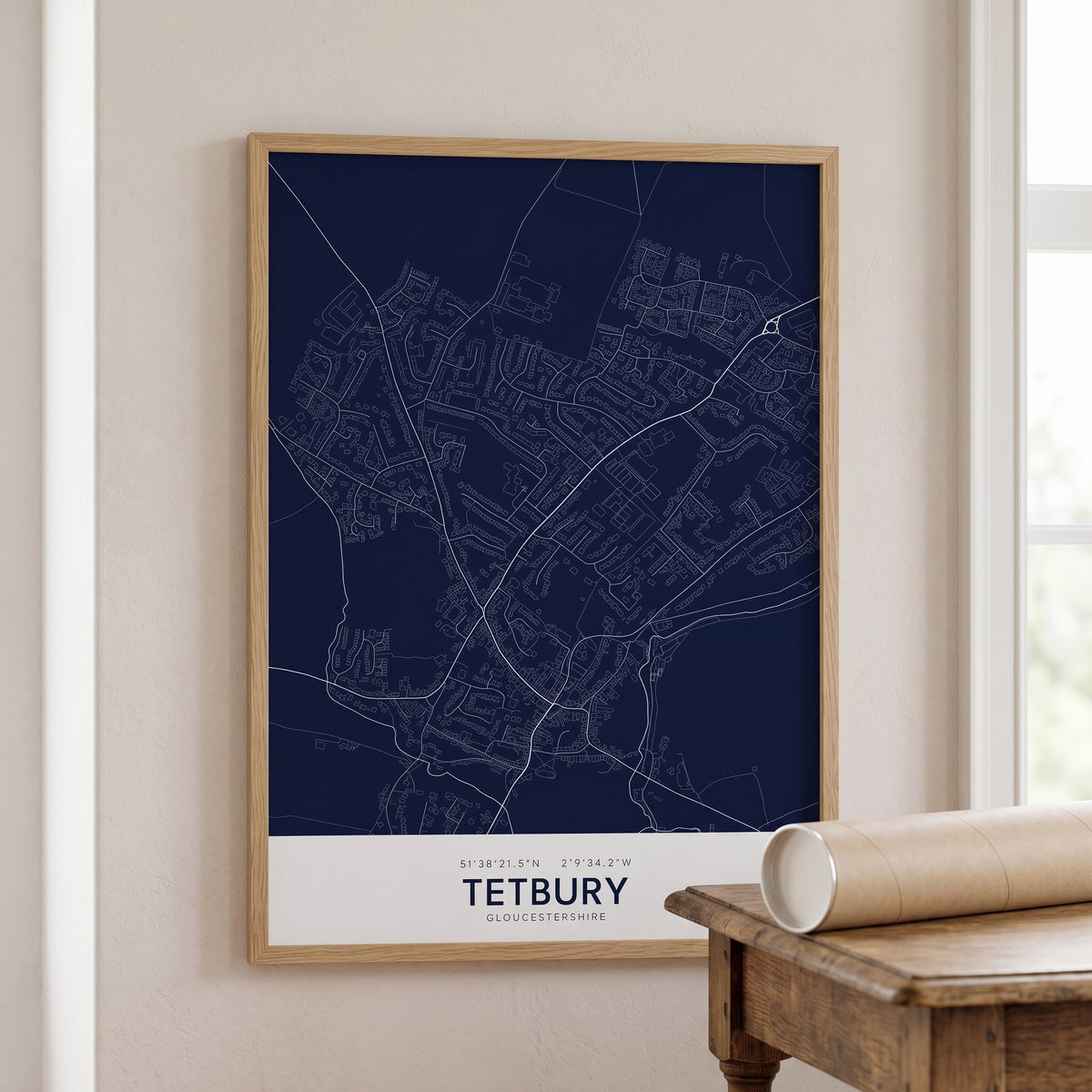 Your Town Merch — Tetbury Map Print lifestyle