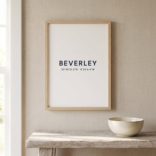 Beverley — Coordinates Print (White)