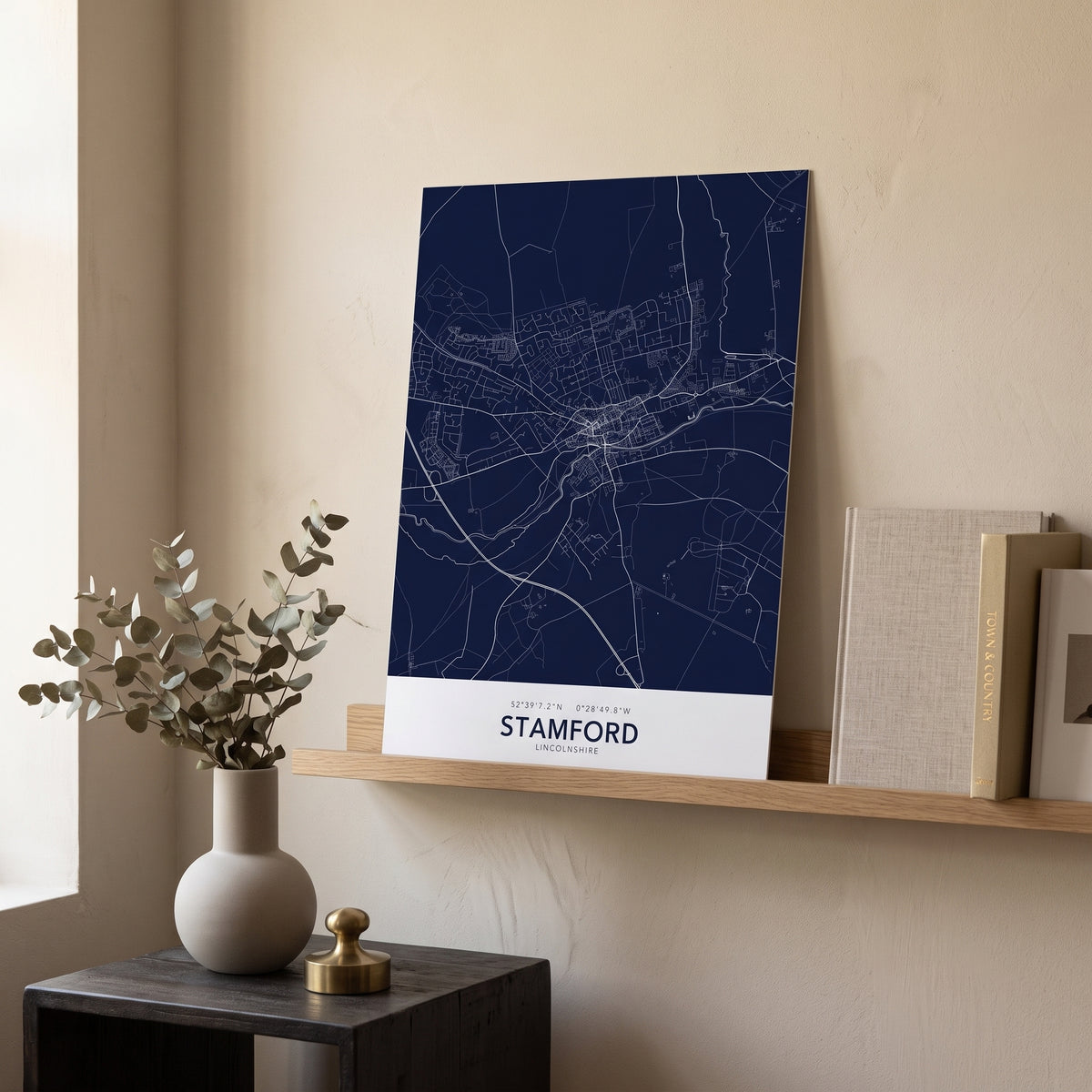 Your Town Merch — Stamford Map Print lifestyle