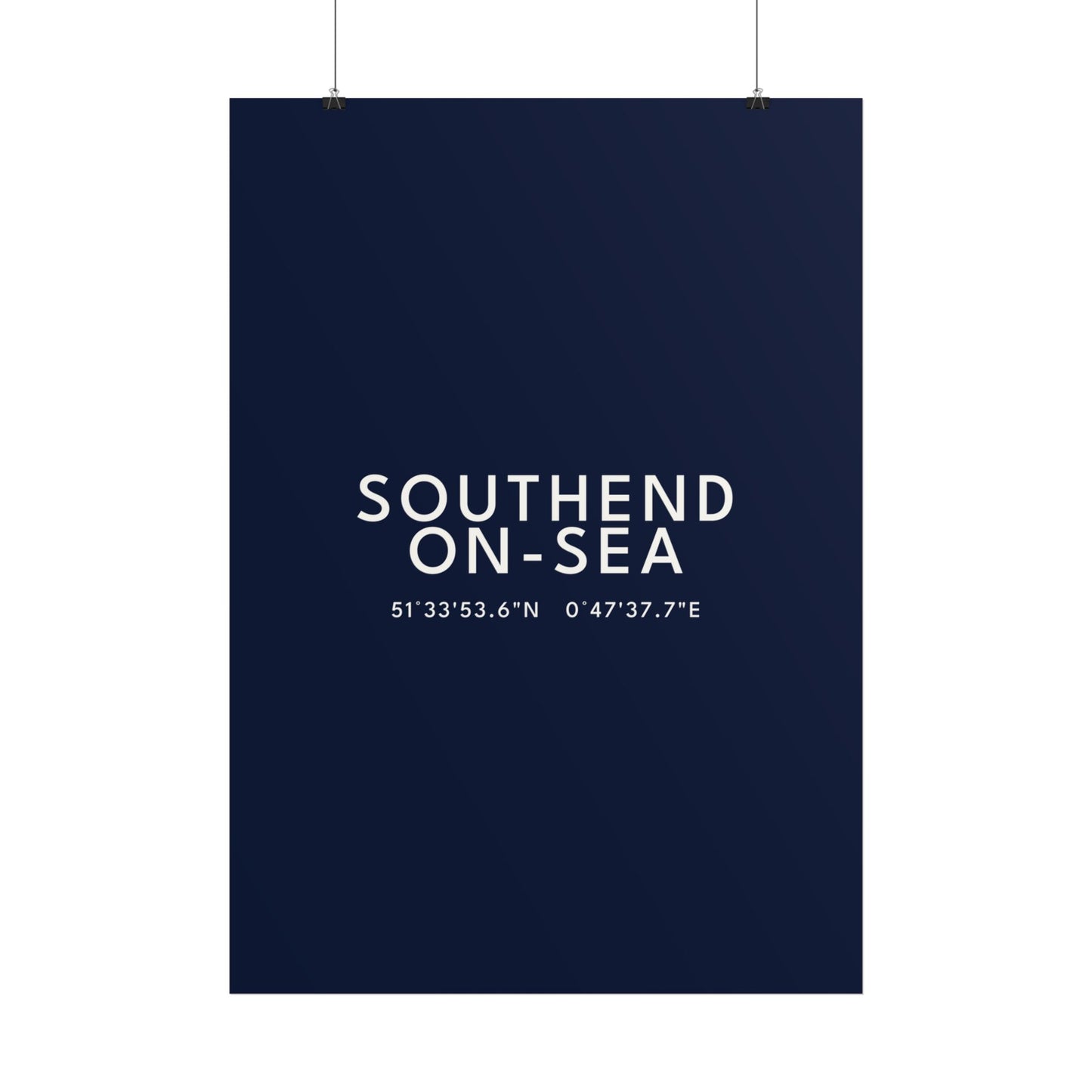 SOUTHEND-ON-SEA — Coordinates Print