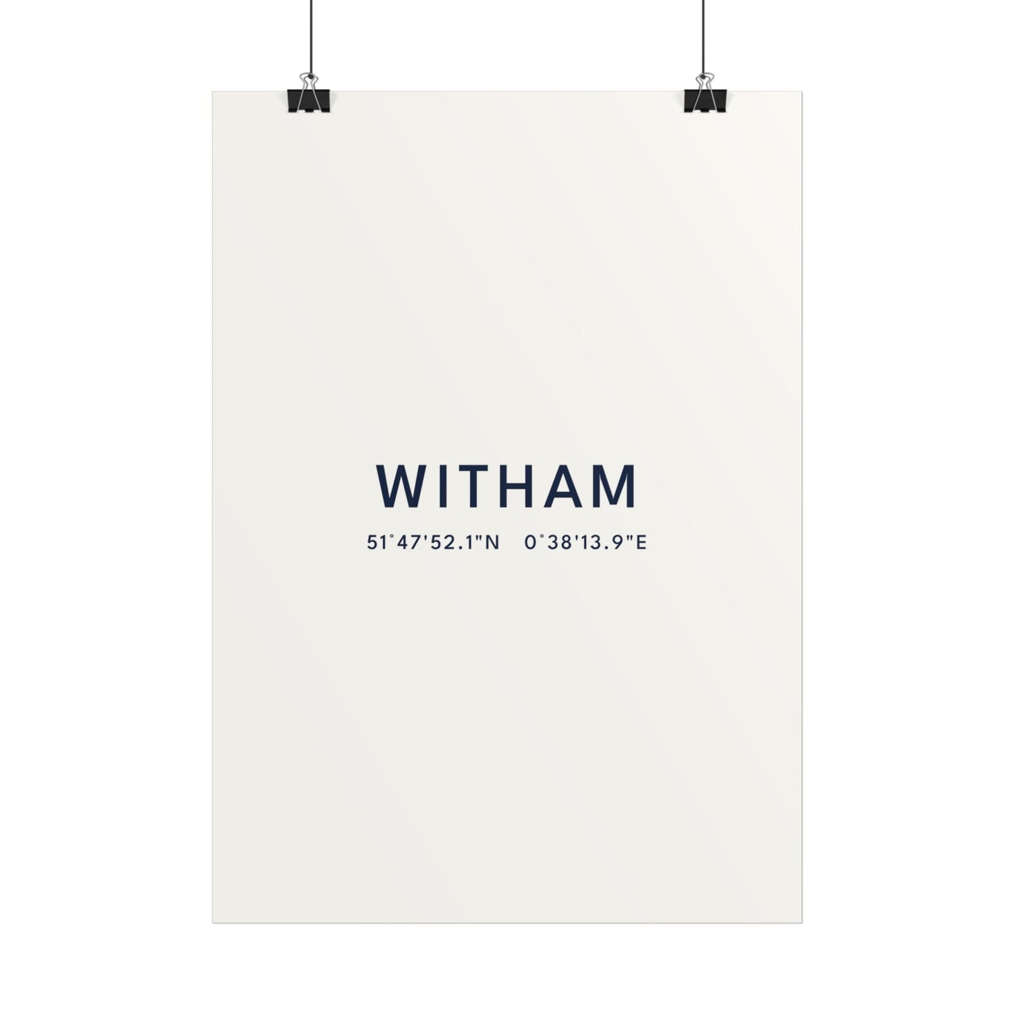 Witham — Coordinates Print (White)