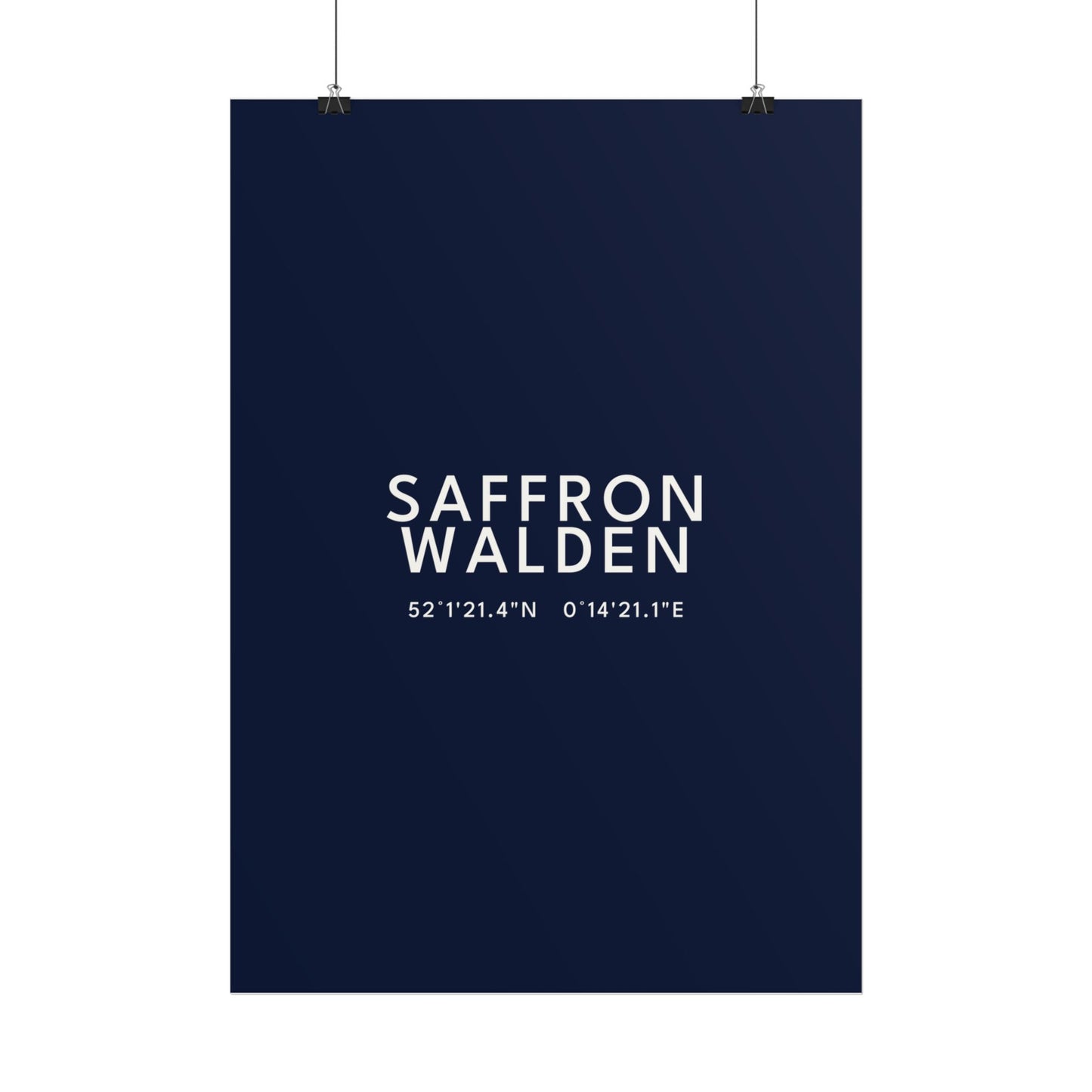 SAFFRON WALDEN — Coordinates Print