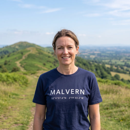 Malvern — Coordinates Navy Tee