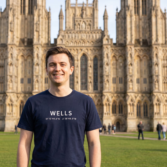 Wells — Coordinates Navy Tee