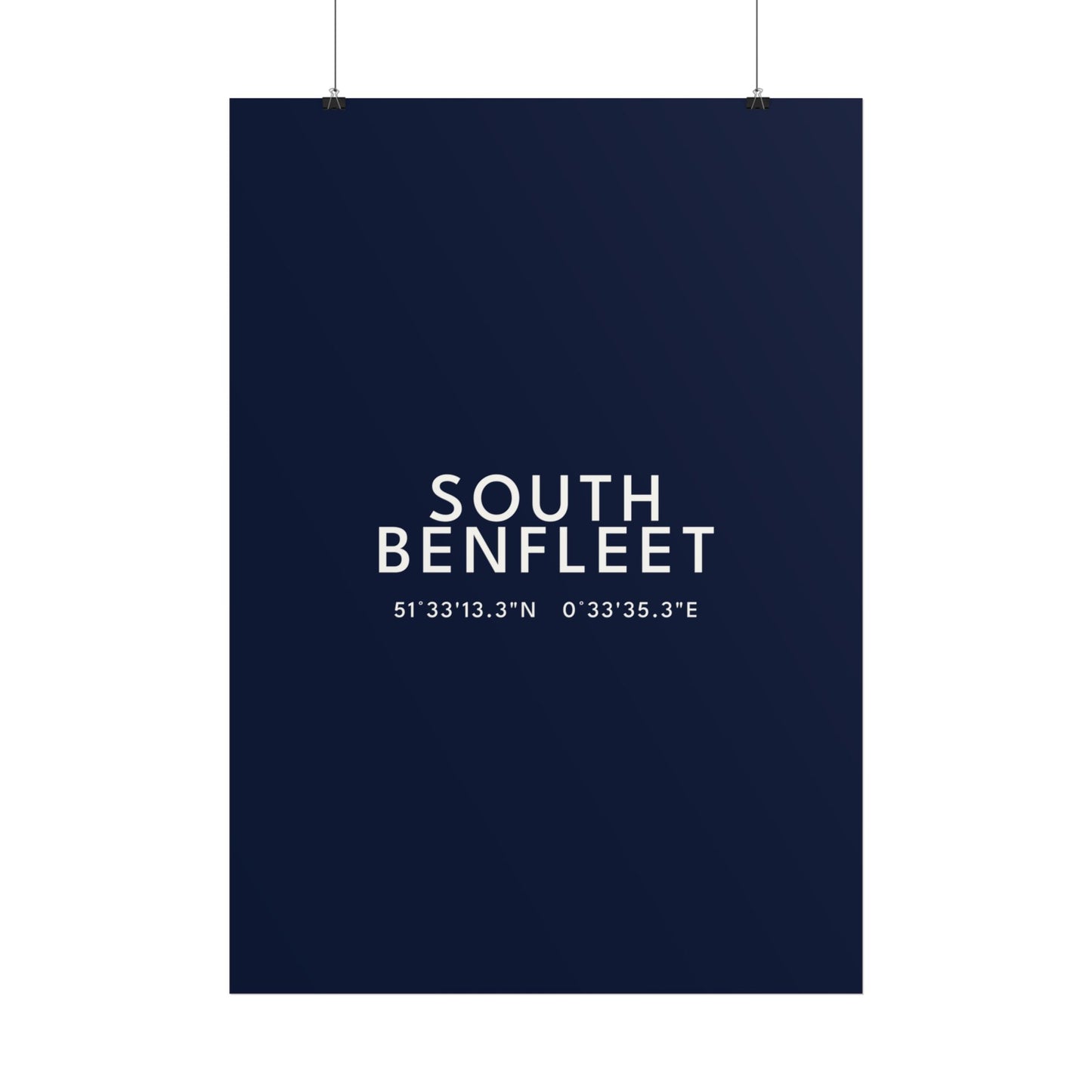 SOUTH BENFLEET — Coordinates Print