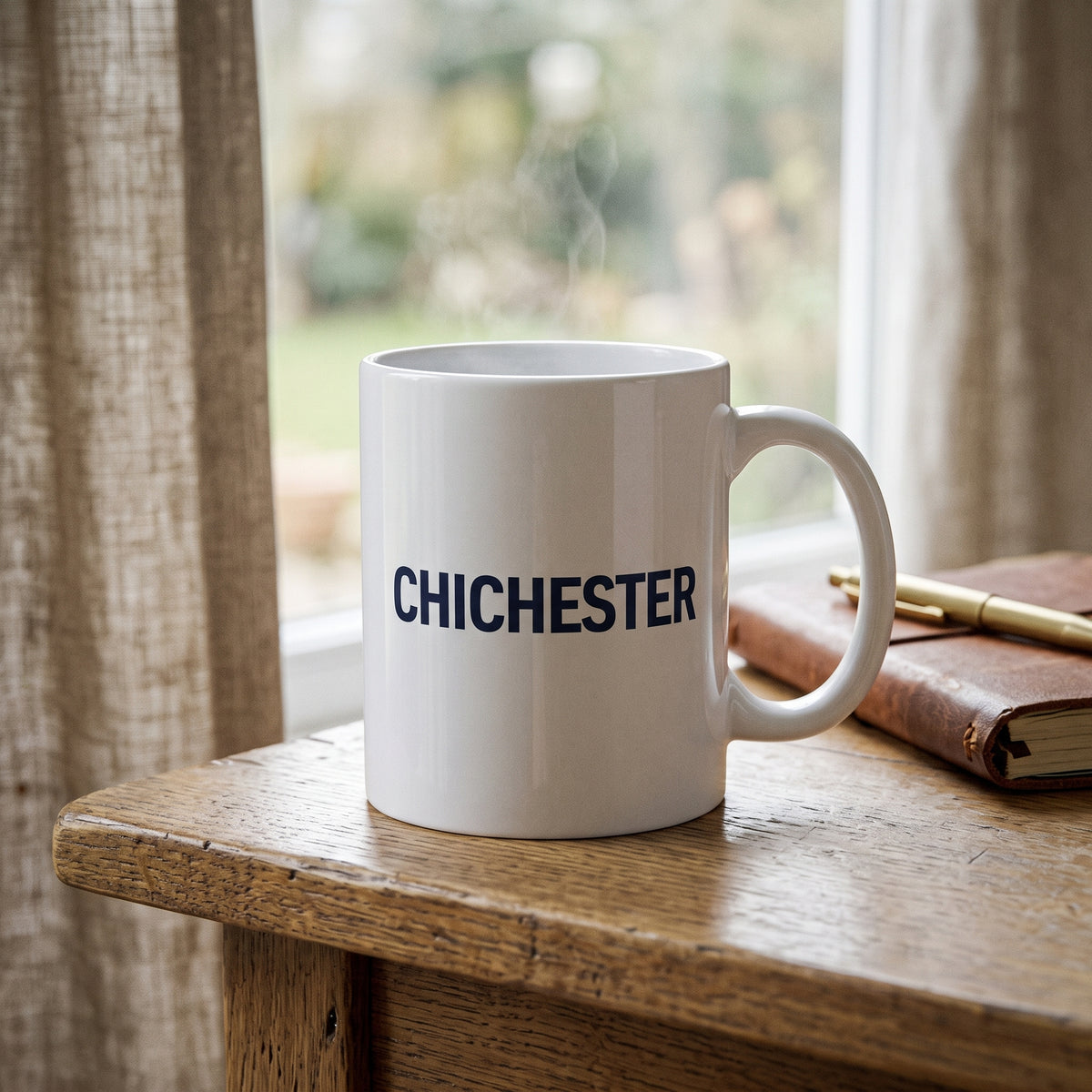 Your Town Merch — Chichester Ceramic Mug lifestyle