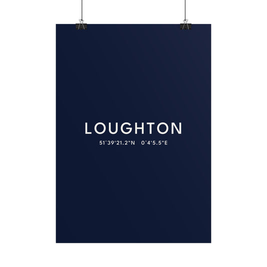 Loughton — Coordinates Print